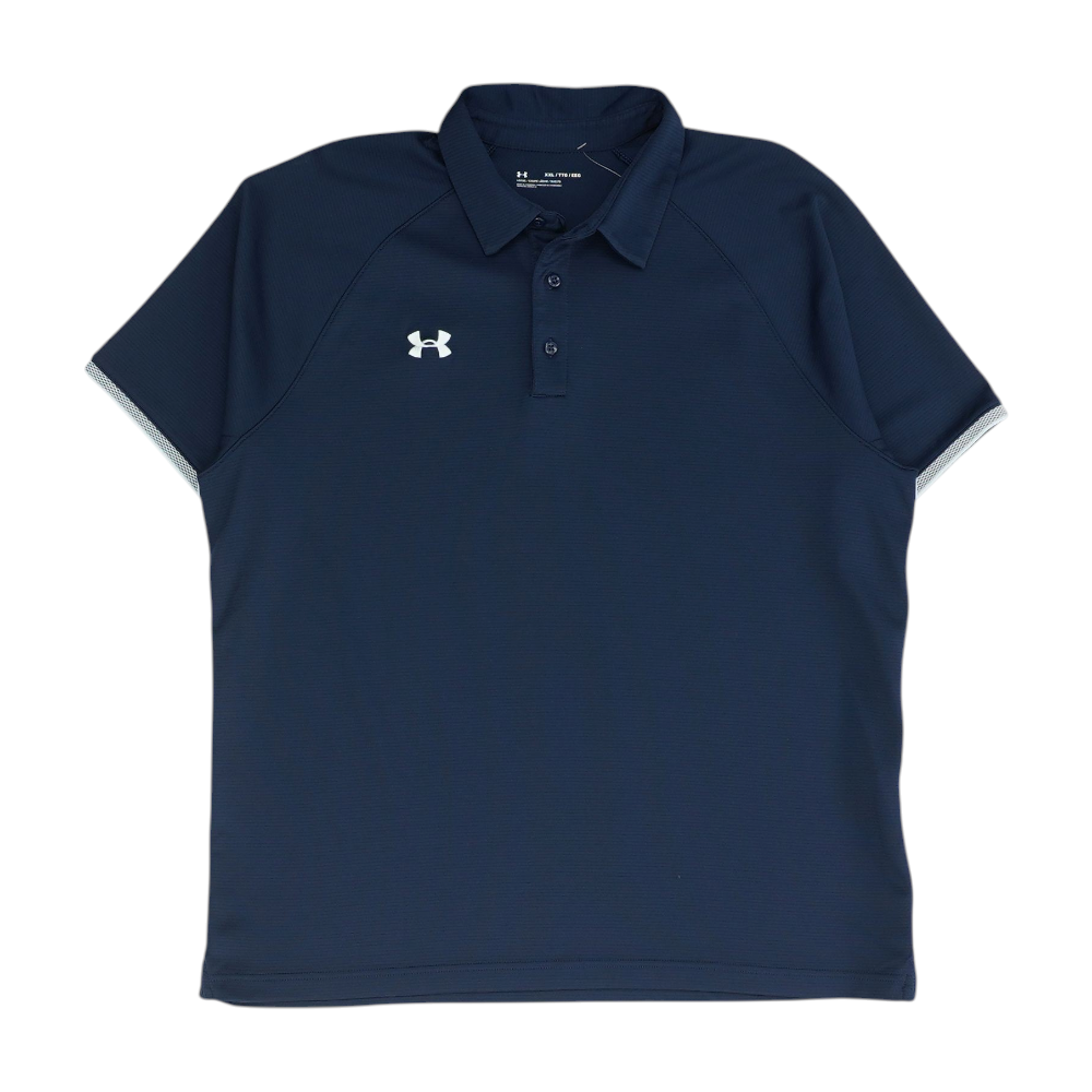 Navy Solid Short Sleeve Polo