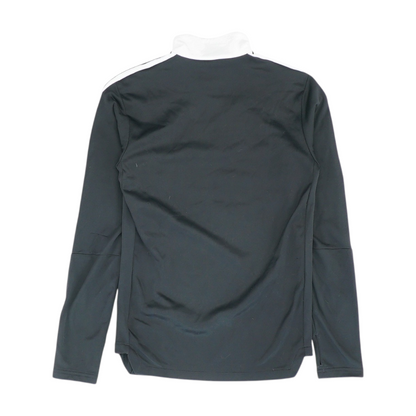Black Solid 1/4 Zip Pullover