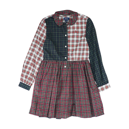 Navy Plaid Dress