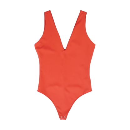 Red Bodysuit Blouse