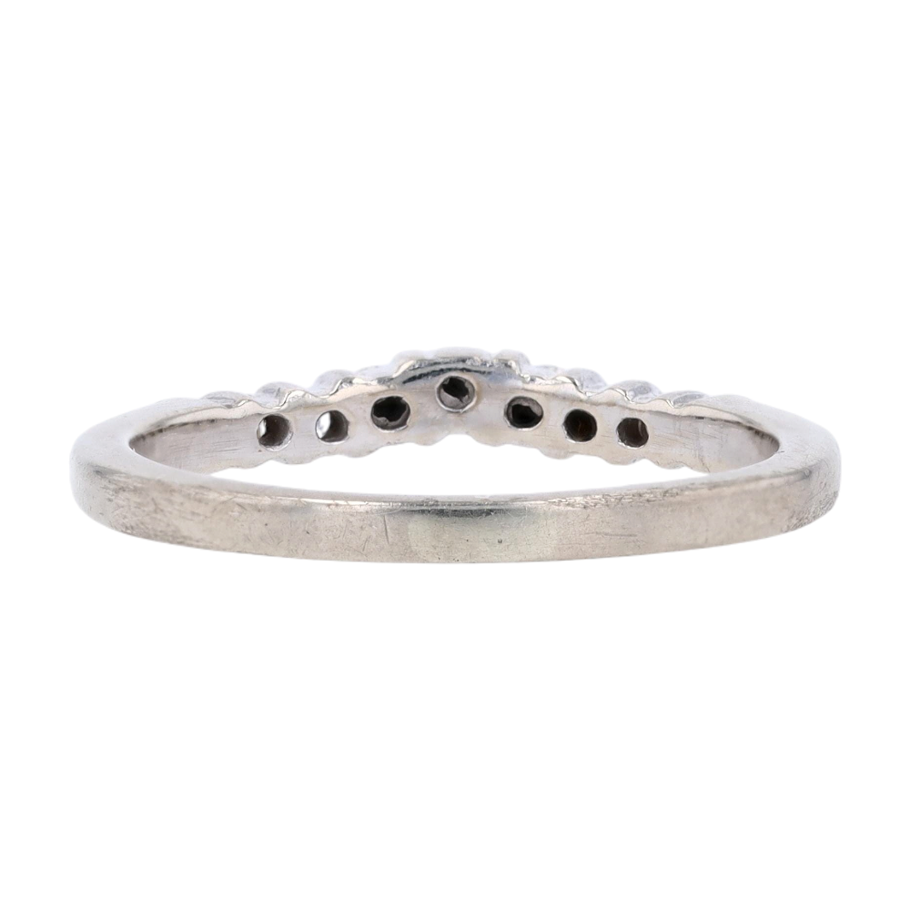 1/8 ctw 14K White Gold Diamond Band Ring