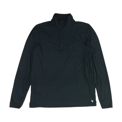 Charcoal Solid 1/4 Zip Pullover