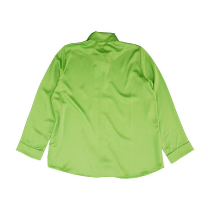 Neon Green Solid Button Down