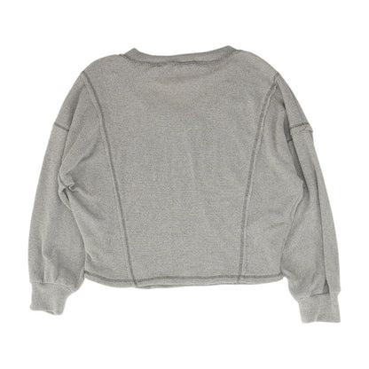 Gray V-Neck Blouse