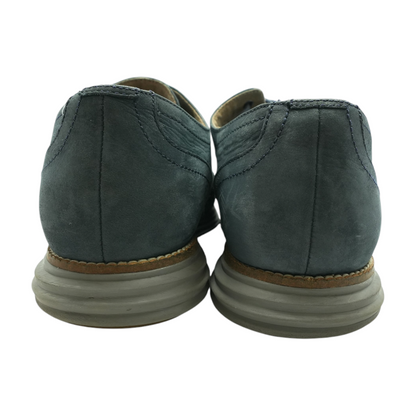 Navy Lace-Up Dress Shoes
