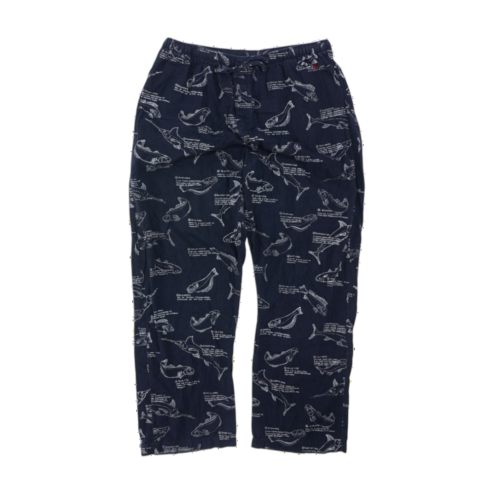 Navy Graphic Pajama Bottom