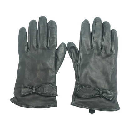 Black Leather Gloves