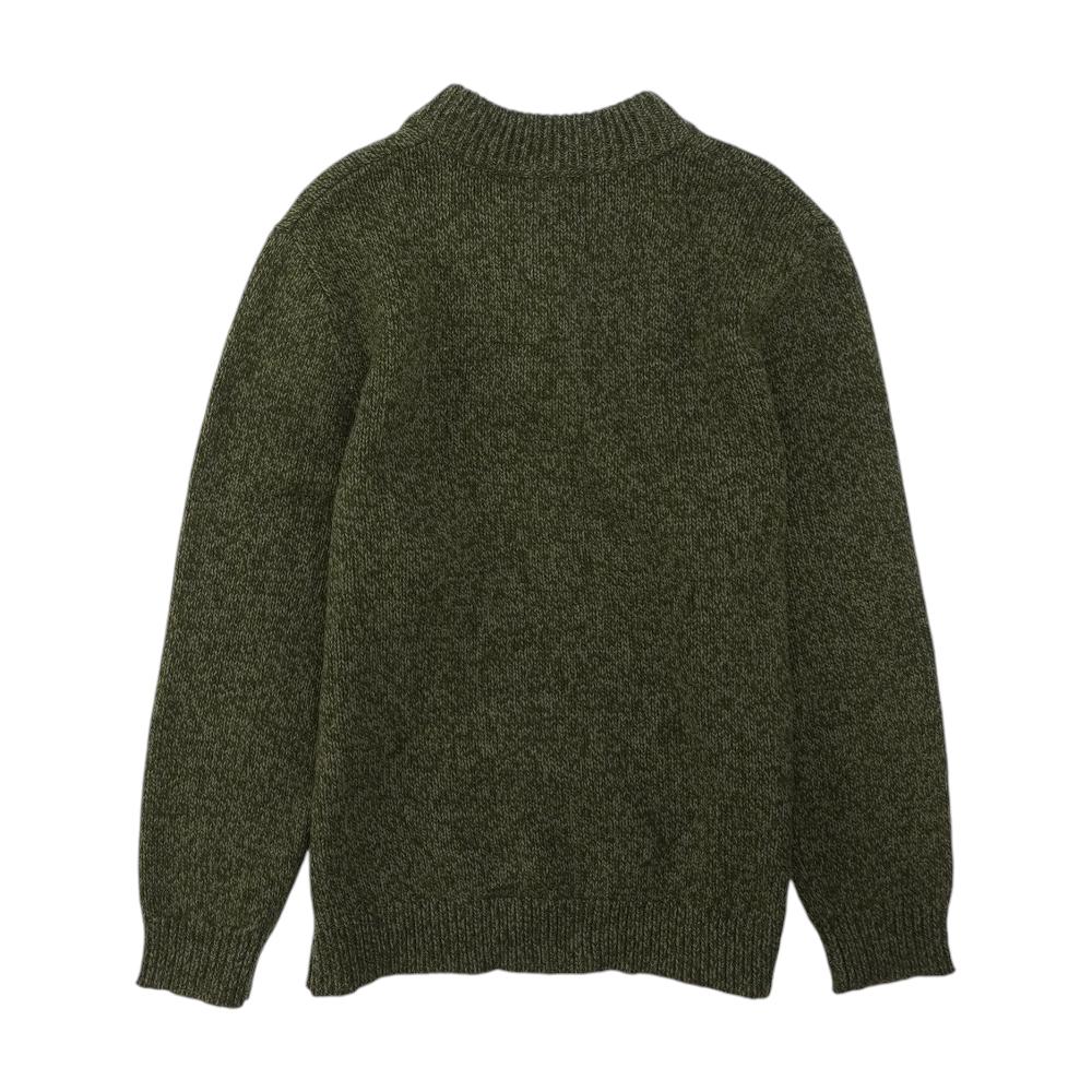 Green Solid Pullover Sweater