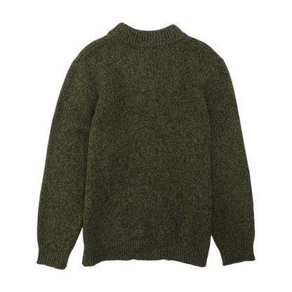 Green Solid Pullover Sweater