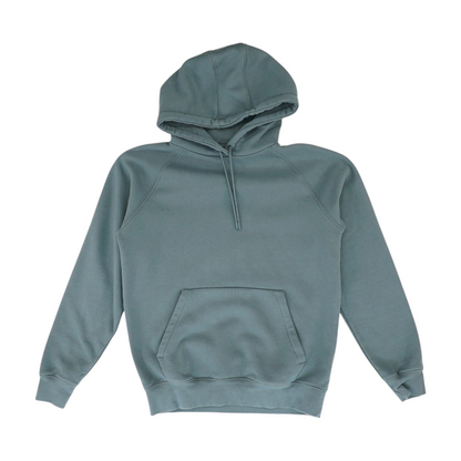 Gray Solid Hoodie Pullover