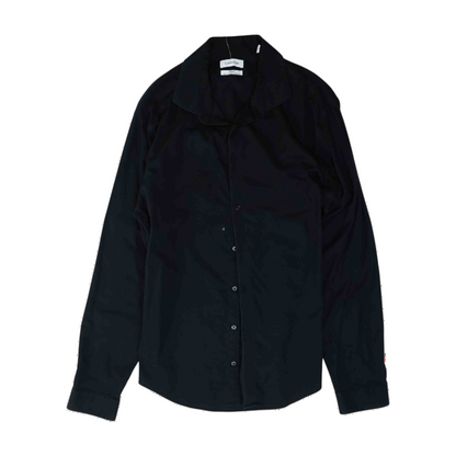 Calvin Klein Black Solid Long Sleeve Button Down – Image 1