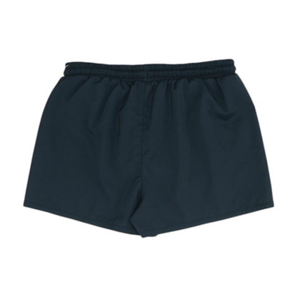 Black Solid Active Shorts