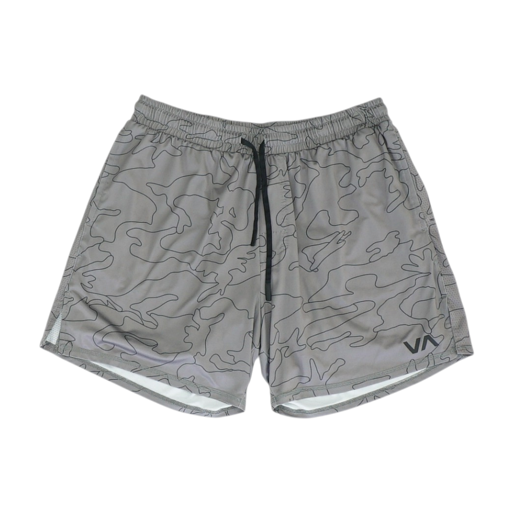 Gray Graphic Active Shorts