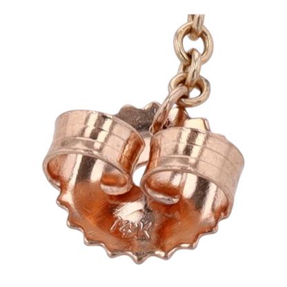 1 ctw 14K Rose Gold Diamond Statement Earring