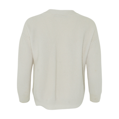 Cream Cardigan Sweater