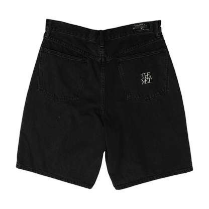 Black Denim Shorts