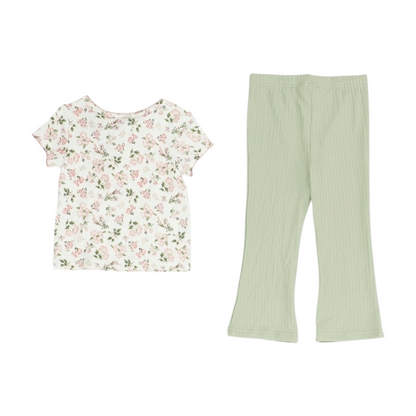 Daisy Fuentes Pink Floral Short Sleeve Set – Image 2