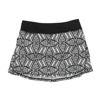 White Print Skort
