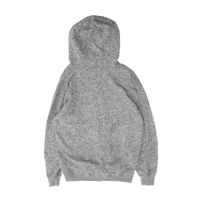 Gray Solid Hoodie Pullover