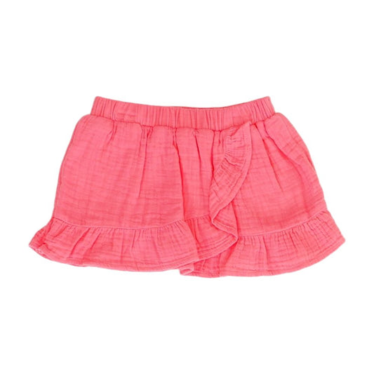 Pink Solid Skort Skirt