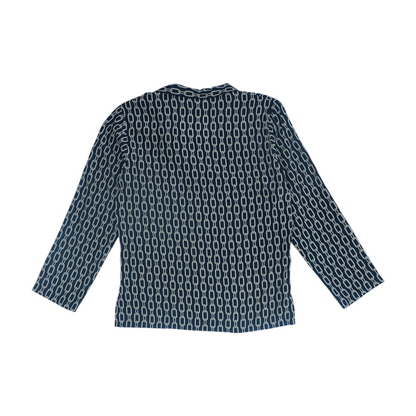 Black Abstract Blouse