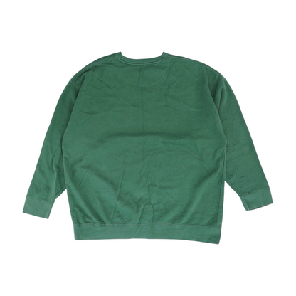 Green Solid Sweatshirt Pullover