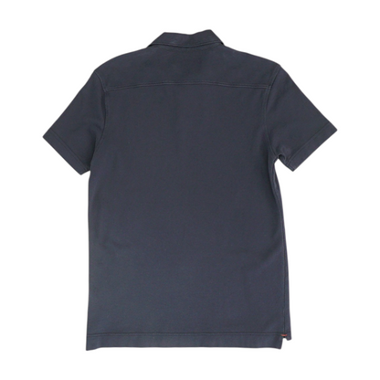 Navy Solid Short Sleeve Polo