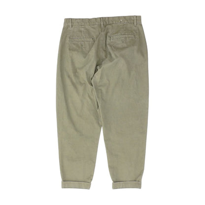 Green Solid Chino Pants