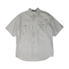 Gray Tall Solid Outdoor Button Down