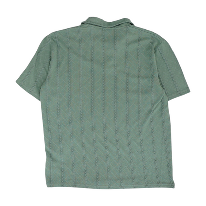 Green Solid Short Sleeve Polo