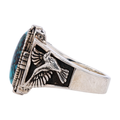 Sterling Silver Turquoise Fashion Ring