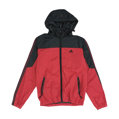 Red Color Block Rain Jacket