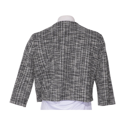 Black Plaid Cardigan