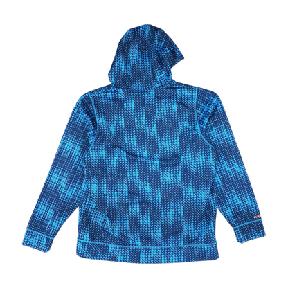 Blue Abstract Hoodie Pullover