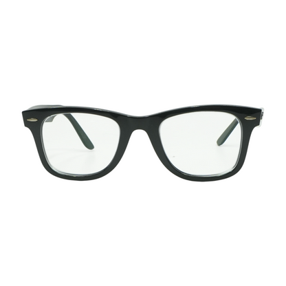 Black Wayfarer Square Prescription Eyewear