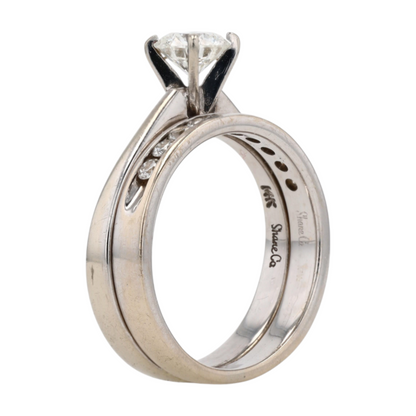 Shane Co. 3/4 ctw 14K White Gold Diamond Engagement Ring – Image 5