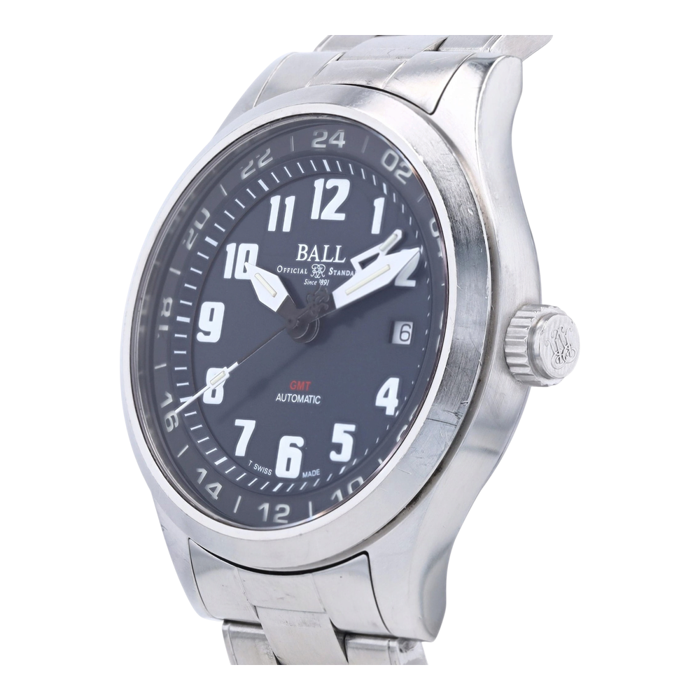 Master II Aviator GMT Stainless Steel Watch