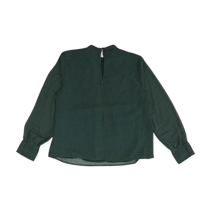 Green Polka Dot Blouse
