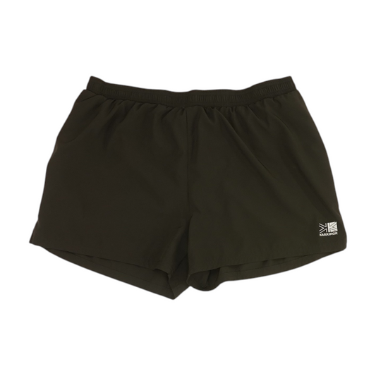 Black Solid Active Shorts