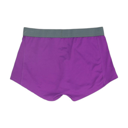 Purple Solid Active Shorts