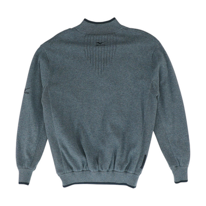 Gray Solid 1/4 Zip Pullover