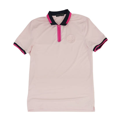 Pink Polo Knit Top