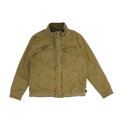 Khaki Solid Jacket