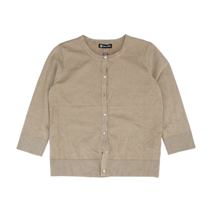 Cable & Gauge Brown Cardigan Sweater – Image 1