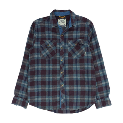 Burgundy Plaid Flannel Button Down