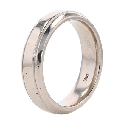 14K White Gold Band