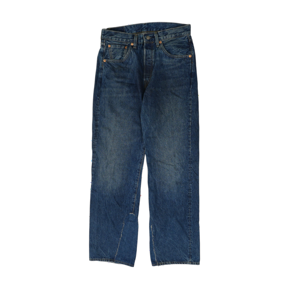501 Navy Straight Jeans