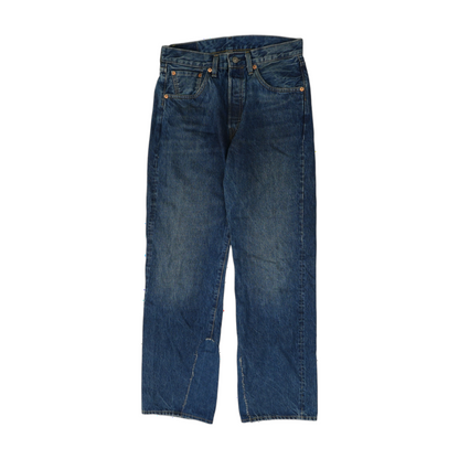 501 Navy Straight Jeans
