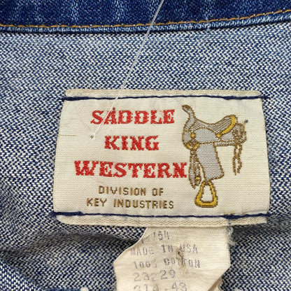 Vintage Blue Long Solid Denim Jacket