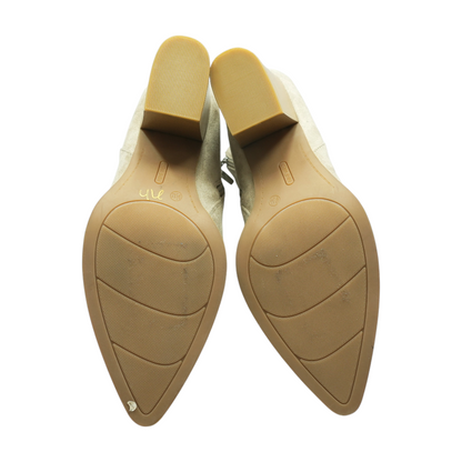 Beige Ankle Boots